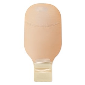 PREMIER CERAPLUS SOFT CONVEX 1-PIECE DRAINABLE POUCH W/ TAPE BORDER, LOCK N ROLL CLOSURE, BEIGE, W/FILTER, PRE-CUT 7/8IN (22MM) BX/5