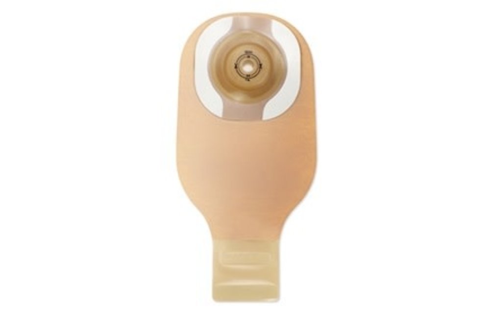 PREMIER CERAPLUS CONVEX 1-PIECE DRAINABLE POUCH W/ TAPE BORDER, LOCK N ROLL CLOSURE, BEIGE, W/FILTER, PRE-CUT 7/8IN (22MM) BX/5