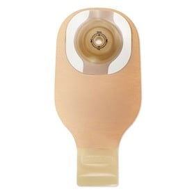 PREMIER CERAPLUS CONVEX 1-PIECE DRAINABLE POUCH W/ TAPE BORDER, LOCK N ROLL CLOSURE, BEIGE, W/FILTER, PRE-CUT 3/4IN (19MM) BX/5