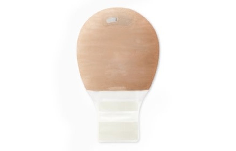 New Image Two-Piece Drainable Pouch, Lock 'n Roll Closure System Red Transparent Flange 2-1/4" (44 mm) Pouch Length 7" (18 cm) AF300 Filter- Box of 20