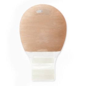 New Image Two-Piece Drainable Pouch, Lock 'n Roll Closure System Red Transparent Flange 2-1/4" (44 mm) Pouch Length 7" (18 cm) AF300 Filter- Box of 20