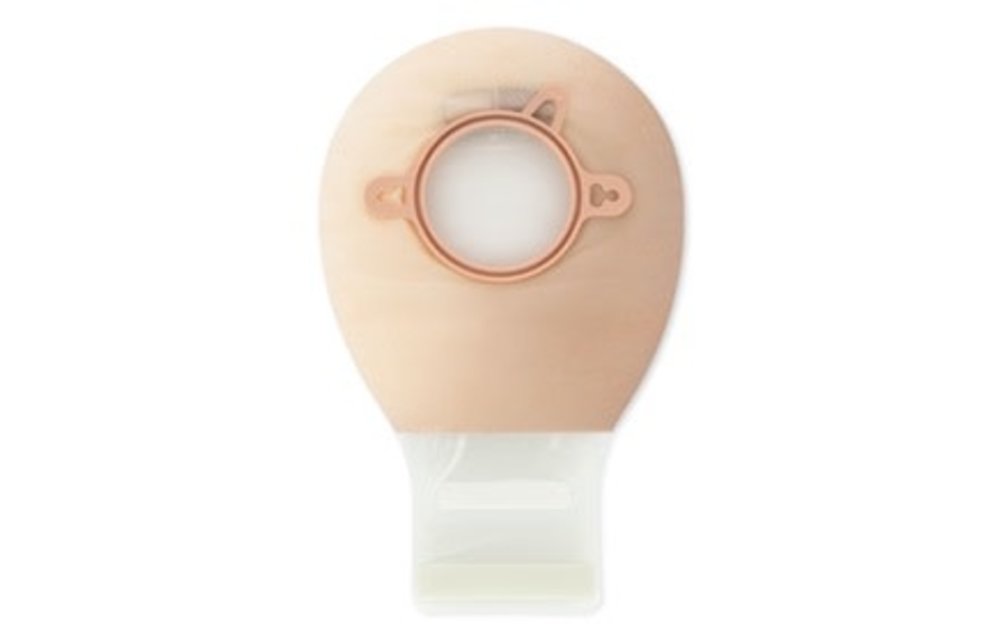 New Image Two-Piece Drainable Pouch, Lock 'n Roll Closure System Red Beige Flange 2-1/4" (57mm) Pouch Length 7" (18mm) AF300 Filter - Box of 20