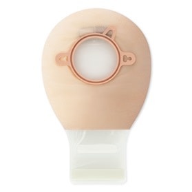 New Image Two-Piece Drainable Pouch, Lock 'n Roll Closure System Red Beige Flange 2-1/4" (57mm) Pouch Length 7" (18mm) AF300 Filter - Box of 20