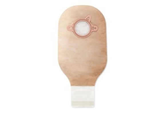 New Image Two-Piece Drainable Pouch, Lock 'n Roll Closure System Red Beige Flange 2-1/4" (57mm) Pouch Length 12" (30mm) AF300 Filter - Box of 10