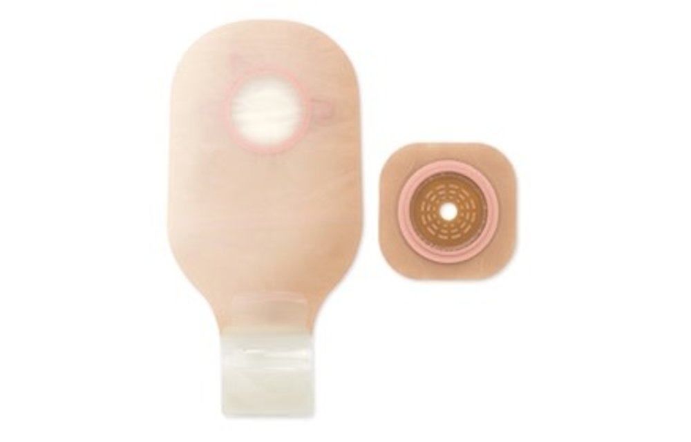 NEW IMAGE 2-PIECE OSTOMY DRAINABLE KIT W/ FLEXWEAR BARRIER & LOCK-N-ROLL CLOSURE 2 1/4" FLANGE