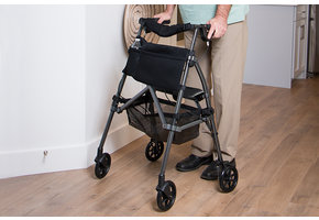 Stander EZ Fold-N-Go Walker  Black Walnut