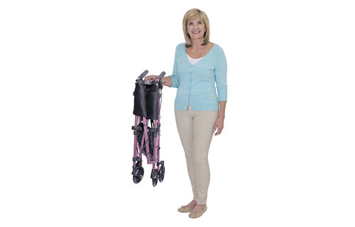 Stander EZ Fold-N-Go Walker  Regal Rose