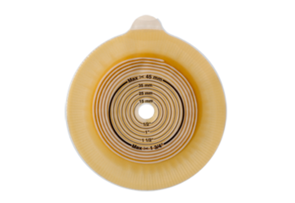 ASSURA CONVEX SKIN BARRIER, FLANGE SIZE 1 9/16IN (40MM) PRE-CUT 3/4IN (18MM) BX/5