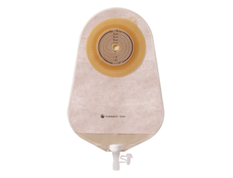 ASSURA 1-PIECE CONVEX TRANSPARENT UROSTOMY POUCH, PRE-CUT 1 1/8IN (28MM) BX/10