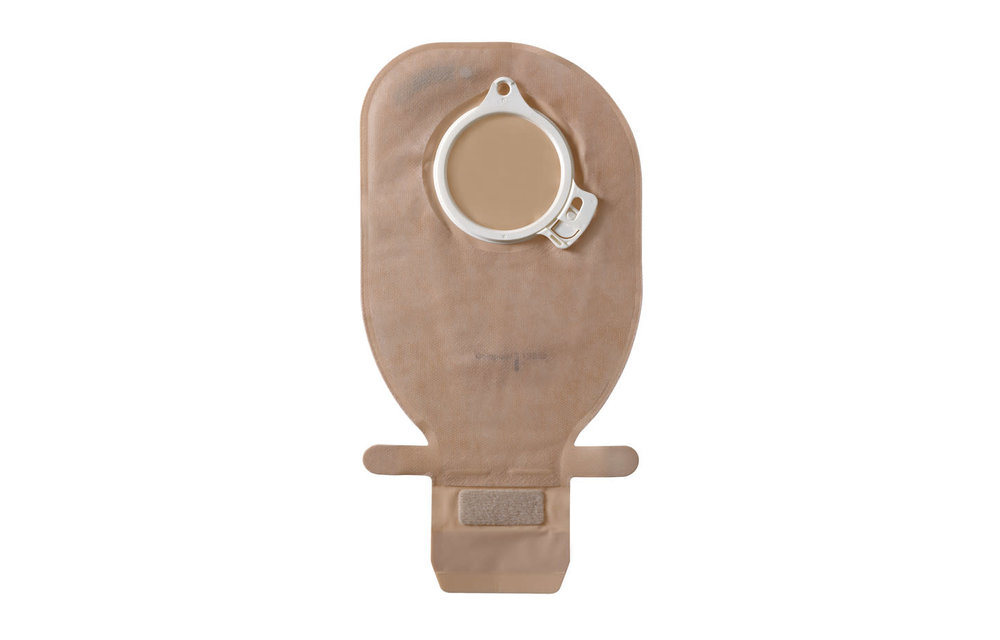 ASSURA TRANSPARENT DRAINABLE POUCH WITH EASICLOSE, FLANGE SIZE 2 3/8IN (60MM) BX/10