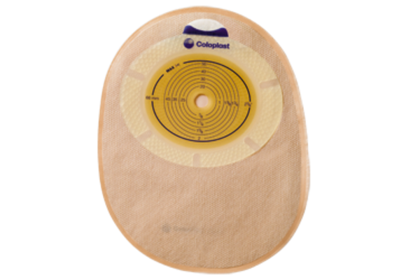 SENSURA 1-PIECE CONVEX LIGHT OPAQUE CLOSED POUCH, PRE-CUT 1 1/8IN (28MM) BX/10