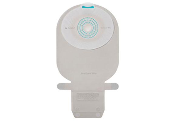 SENSURA  MIO 1 PIECE, DEEP CONVEX, WIDE-OUTLET DRAINABLE, MAXI, TRANSPARENT, CUT-TO-FIT 10MM - 43MM BX/10