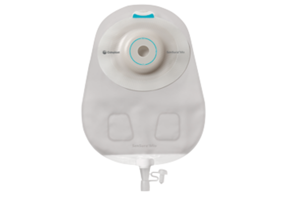 SENSURA MIO 1-PIECE DRAINABLE POUCH W/ EASICLOSE WIDE-OUTLET SOFT CONVEX CUT-TO-FIT 10-33mm (3/8" - 1 5/16") MIDI 9 1/2" NEUTRAL W/ WINDOW BX/10