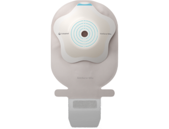 SENSURA Mio Concave 1 piece, Cut-to-fit, wide outlet, drainable, opaque with inspection window, maxi, 45-60 BX/10