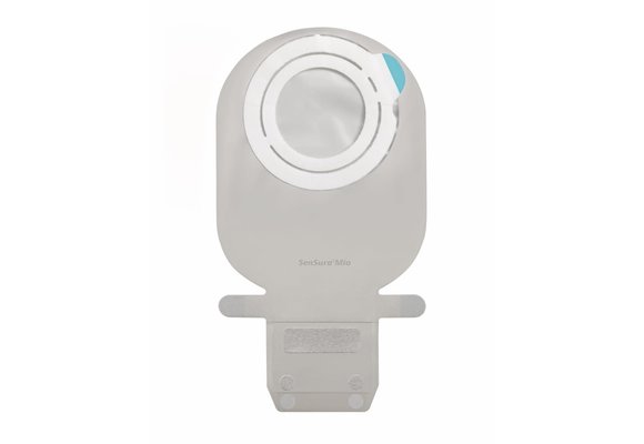 SENSURA MIO FLEX DRAINABLE POUCH W/ EASICLOSE WIDE-OUTLET 90mm (3 1/2") COUPLING SIZE TRANSPARENT MAXI BX/10