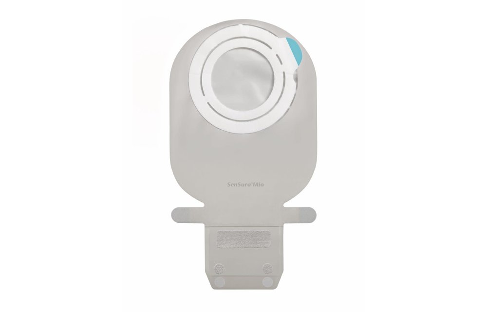 SENSURA MIO FLEX DRAINABLE POUCH W/ EASICLOSE WIDE-OUTLET 90mm (3 1/2") COUPLING SIZE TRANSPARENT MAXI BX/10