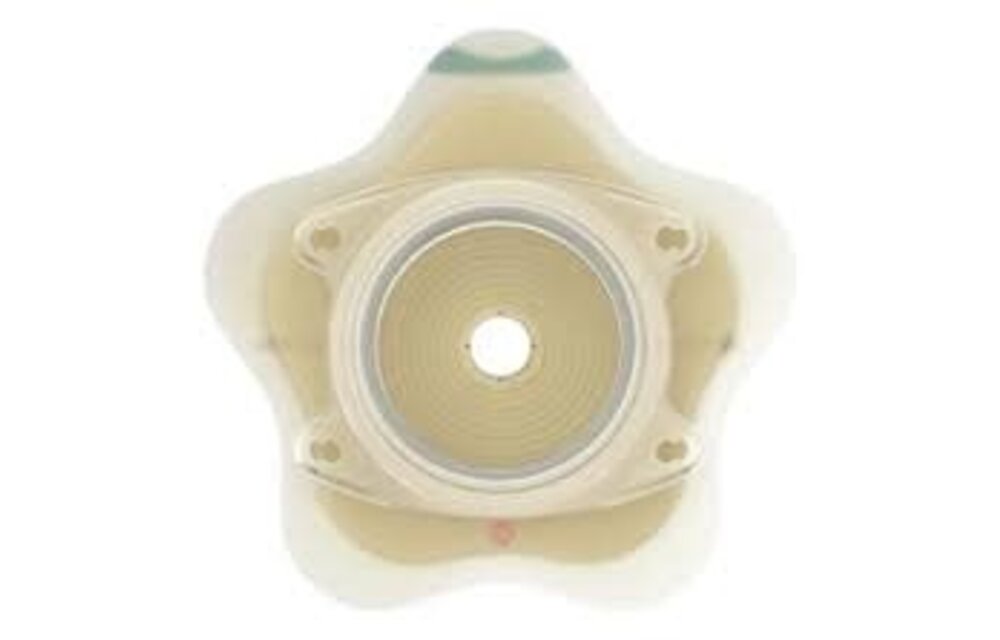 SENSURA MIO 2-PIECE CLICK SKIN BARRIER CONCAVE PRE-CUT 20mm (3/4") GREEN 40mm BX/5