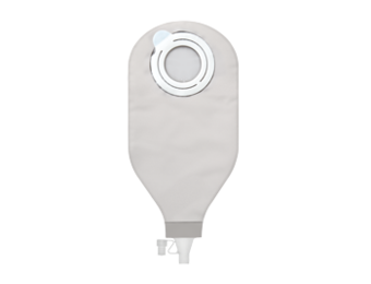 SENSURA  MIO HIGH OUTPUT POUCH 2PC FLEX YELLOW OPAQUE ,(70MM) BX/10