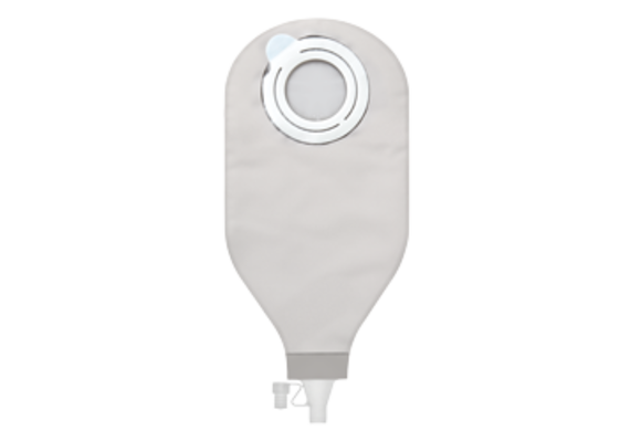 SENSURA IO FLEX HIGH OUTPUT POUCH 1080mL NEUTRAL 50mm (2") COUPLING SIZE SOFT OUTLET 12 1/2"L BX/10