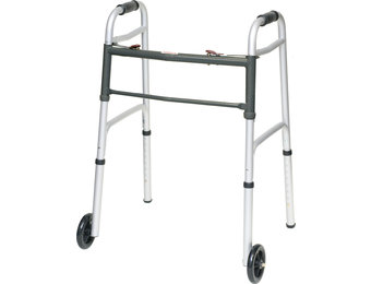 Probasics Aluminium Two-Button Release Folding junior Walker With 5" Wheels
