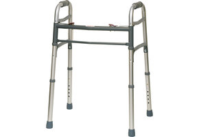 Probasics Aluminum Two-Button Relese Folding walker without wheels