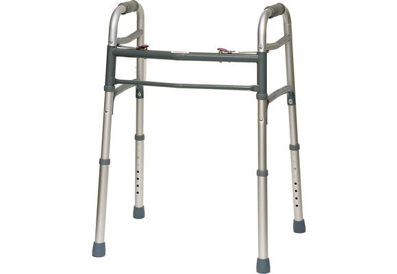 Probasics Aluminum Two-Button Relese Folding walker without wheels