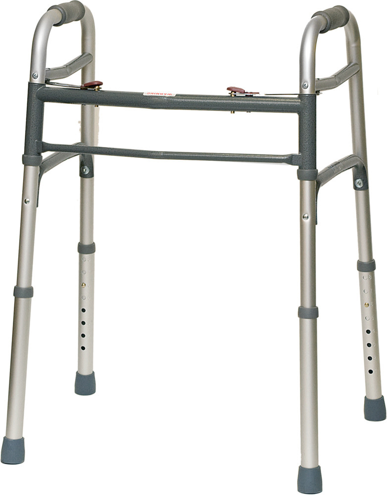 Probasics Aluminum Two-Button Relese Folding walker without wheels