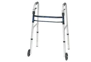 Probasics Sure Lever Release Folding Walker with 5" wheel, (Adult)