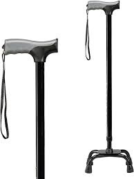 Carex small Base Quad Cane with soft Grip Derby Handle