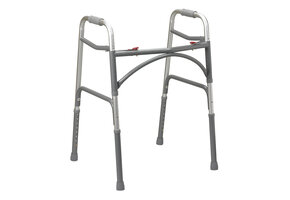 Drive Bariatric Aluminum Folding Walker-Two Button, Junior (without wheels)