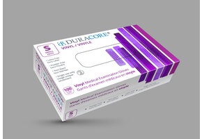 DURACORE VINYL EXAMINATION GLOVES, NON POWDERED