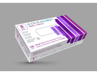 DURACORE VINYL EXAMINATION GLOVES, NON POWDERED