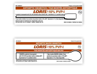 SWABS 10 % PVP WITH 1% IODINE LORIS. EA/1