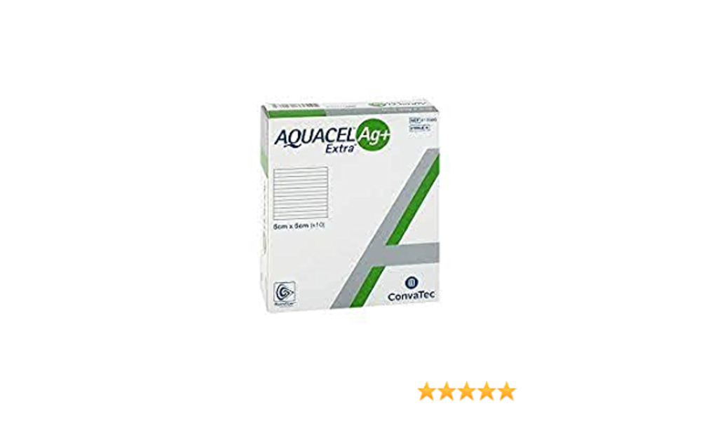 AQUACEL AG+ EXTRA HYDROFIBER DRESSING, SIZE 5CM X 5CM (2INX 2IN) EA/1