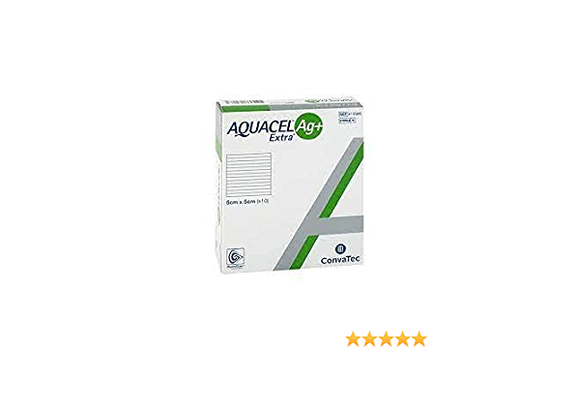 AQUACEL AG+ EXTRA HYDROFIBER DRESSING, SIZE 5CM X 5CM (2INX 2IN) EA/1