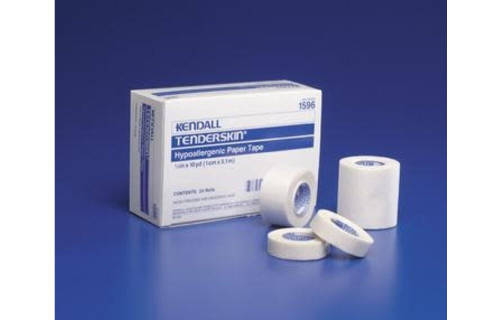 TENDERSKIN HYPOALLERGENIC PAPER TAPE, 1IN X 10YDS BX/12