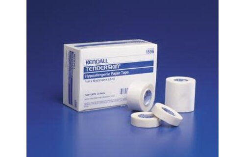 TENDERSKIN HYPOALLERGENIC PAPER TAPE, 1IN X 10YDS BX/12