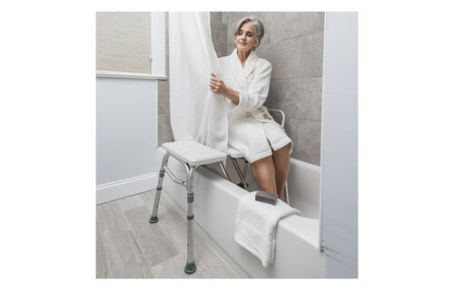 Splash Defense™ Transfer Bench with Curtain Guard Protection