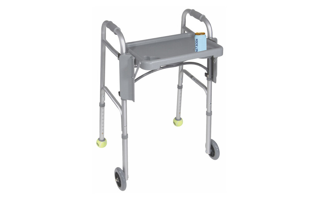 Walker Tray with Cup Holders