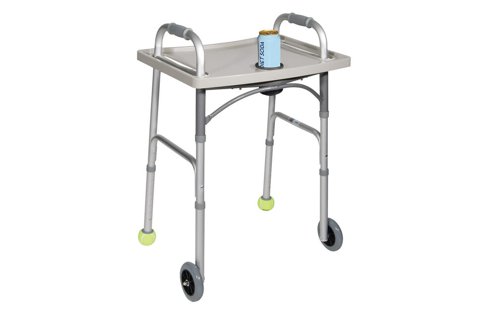 Walker Tray with Cup Holders
