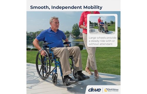 Blue Streak Wheelchair Flip Back Desk Arm (FBD) Elevated Leg Rests (ELR) 250lbs