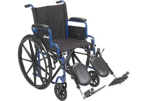 Blue Streak Wheelchair Flip Back Desk Arm (FBD) Elevated Leg Rests (ELR) 250lbs