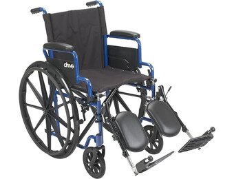 Blue Streak Wheelchair Flip Back Desk Arm (FBD) Elevated Leg Rests (ELR) 250lbs