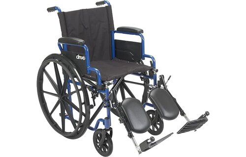 Blue Streak Wheelchair Flip Back Desk Arm (FBD) Elevated Leg Rests (ELR) 250lbs