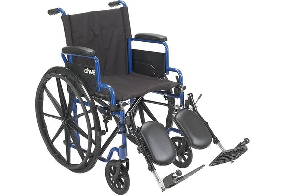 Blue Streak Wheelchair Flip Back Desk Arm (FBD) Elevated Leg Rests (ELR) 250lbs