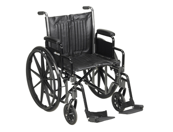 Drive Silver Sport 2 Wheelchair Detachable Desk Arm (DDA) Foot Rest (SF)