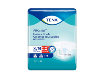 Tena Proskin Unisex Briefs, Extra Large, 12/cs