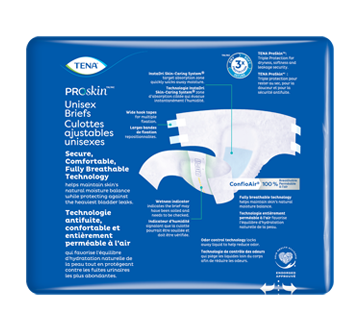 Tena Proskin Unisex Briefs, Extra Large, 12/cs