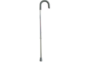 CAREX Round Handle Cane (Silver), 250 lbs Weight Capacity