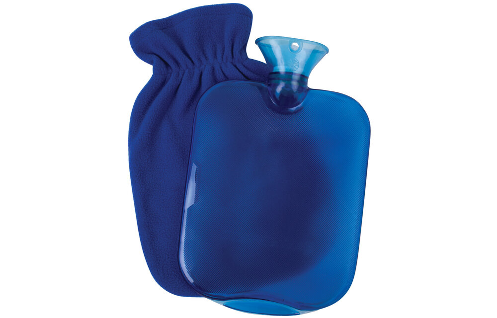 CAREX HOT WATER BOTTLE WITH FLEECE COVER